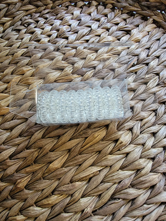 Clear Boxed Hair Tie