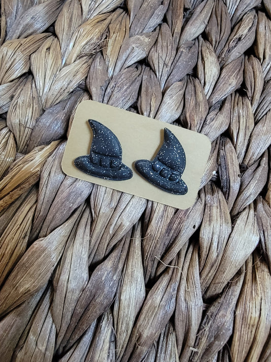 Witch Hat Clay Studs