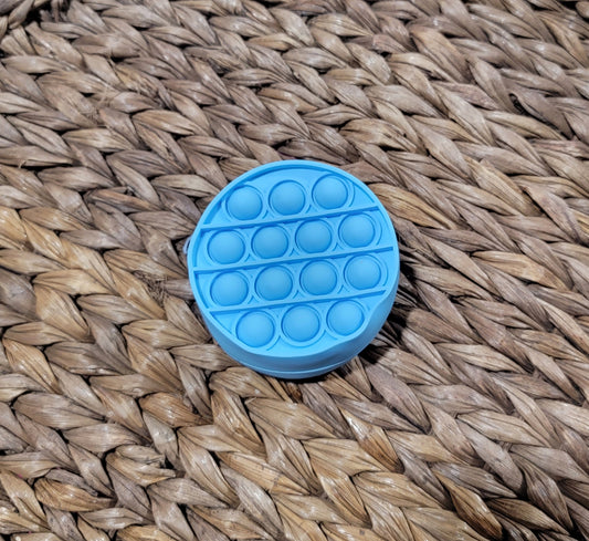 Blue Circle Pop it Keychain Coin Purse