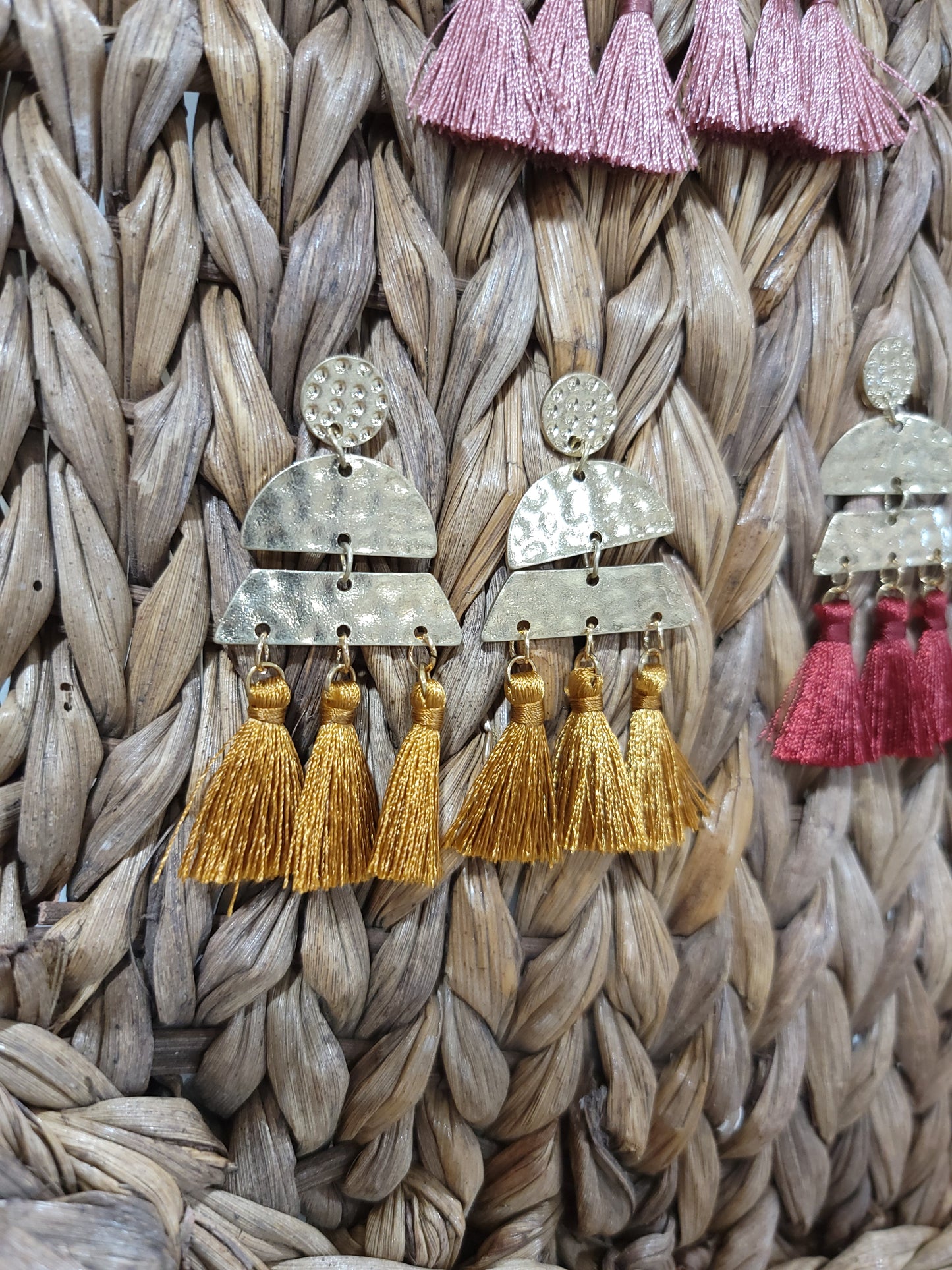 Golden Tassle Earrings