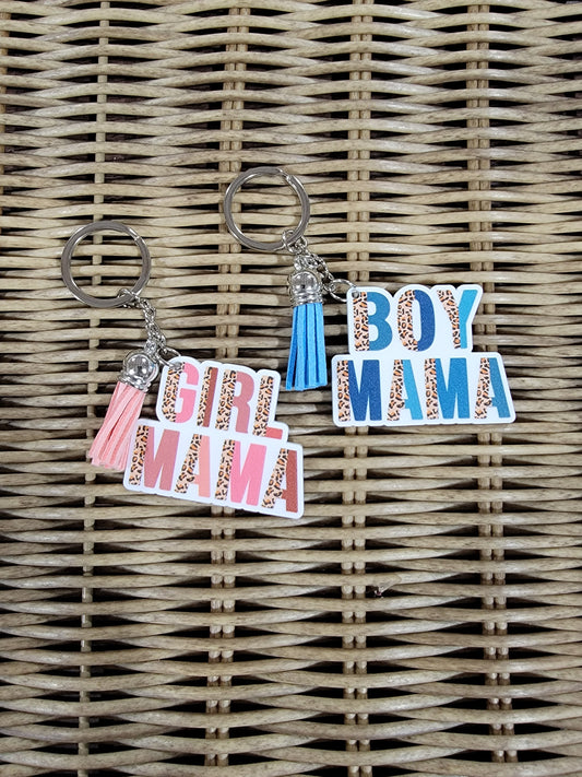Girl & Boy Mama Keychain