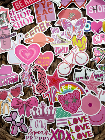 Preppy Pink Sticker Bundle