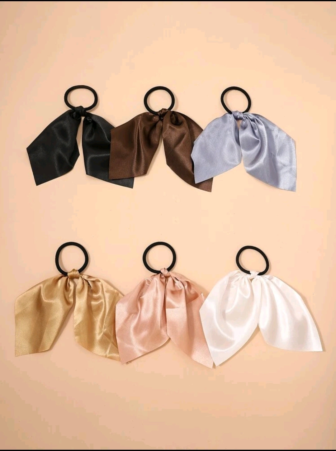 Neutral Hair Scarf Set of 6